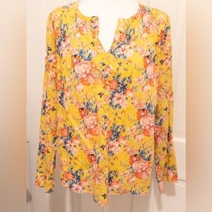 Liberty of London Fabrics x J. Crew Cheerful Floral Top Sz 12